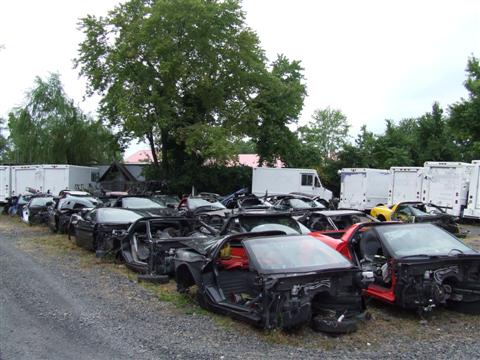 Contemporary Corvette's salvage yard